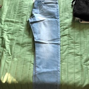 Light Washed Slim Blue Jeans Fashion Nova Men